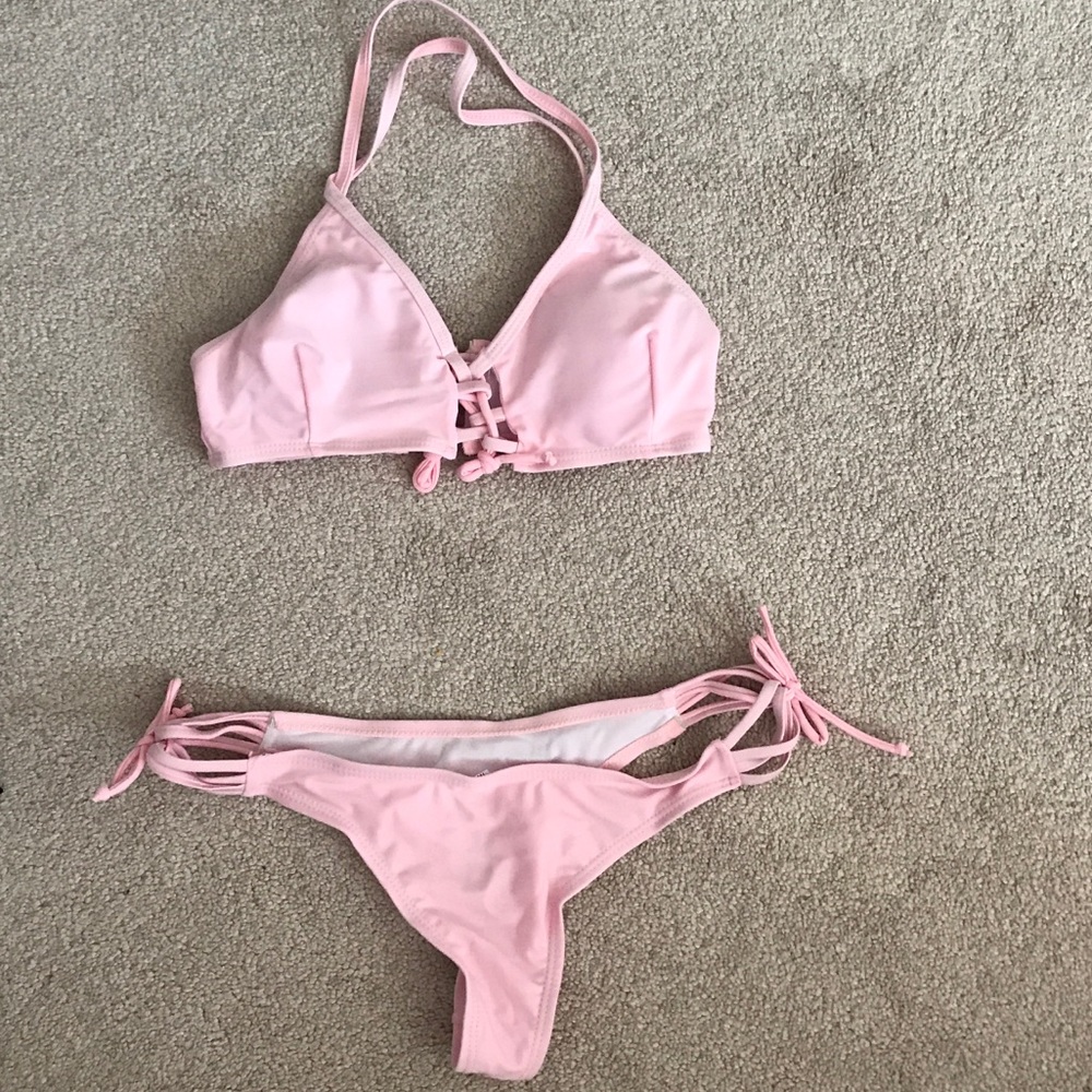 Pink swimsuit